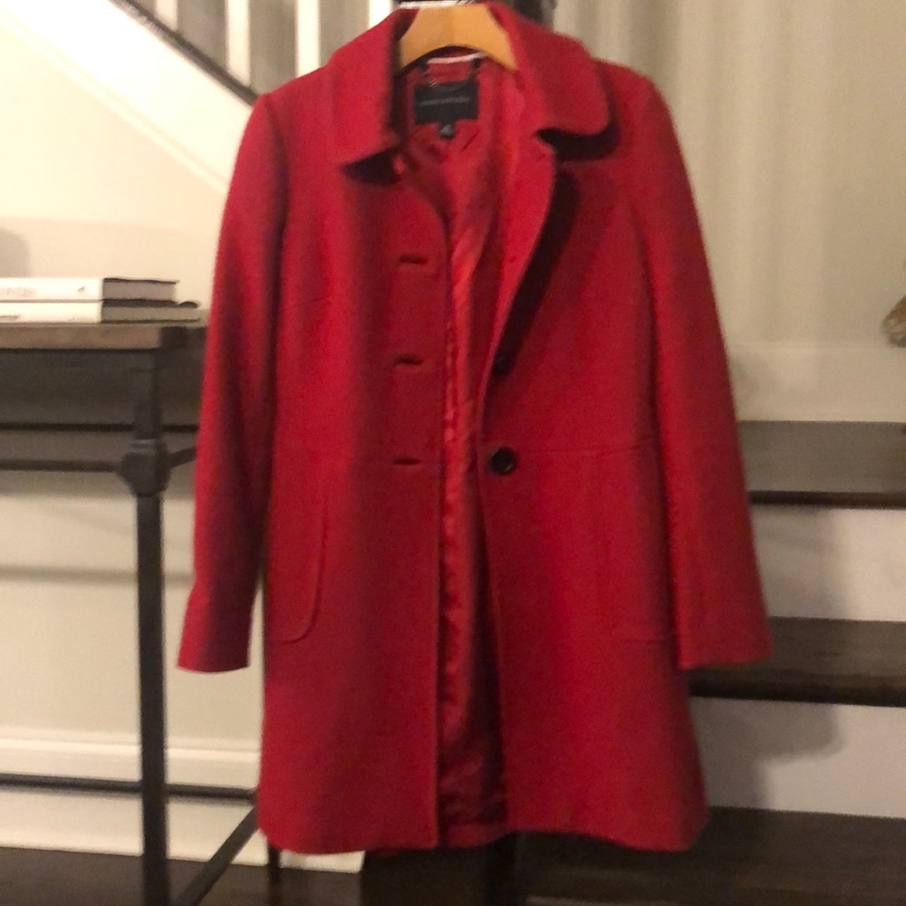 RED wool jacket - Picture 3 of 5